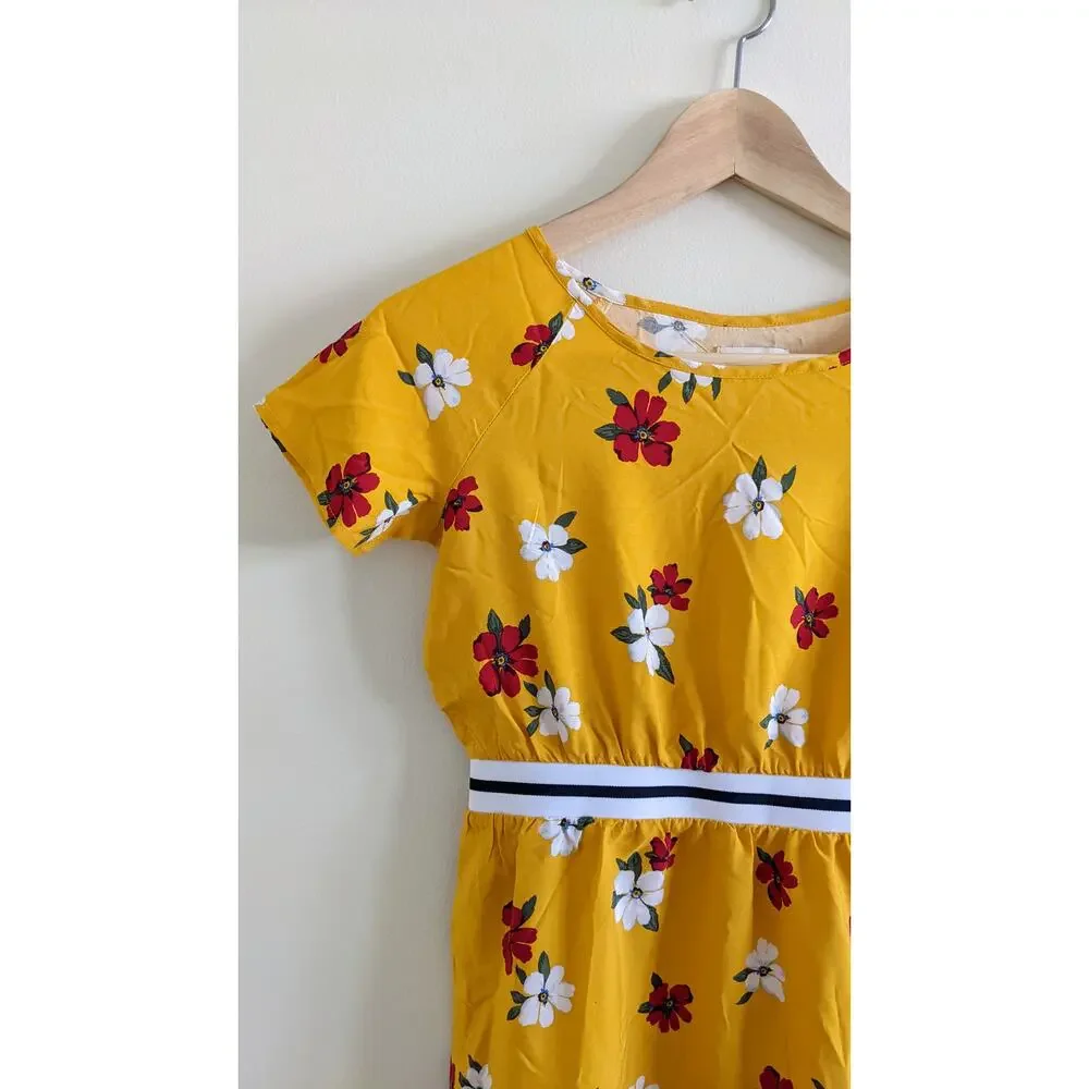 ON Yellow Floral Dress Sz L/10/12